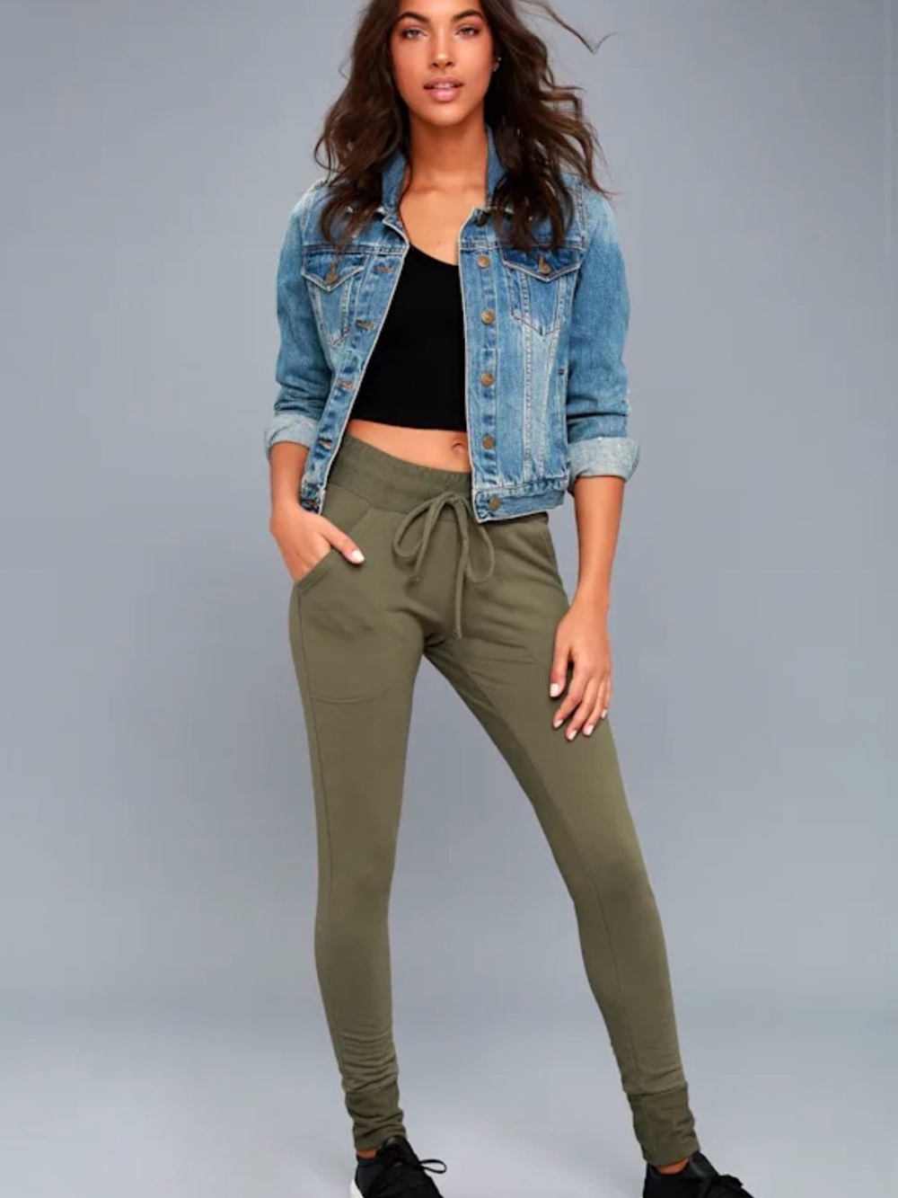 Sunny Olive Green Skinny Jogger
Sweatpants - Free People Movement - XS